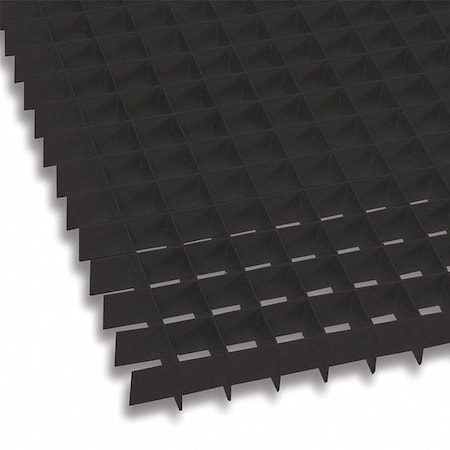 American Louver Eggcrate Grille Panel, Ovrszd, Alum, Black, 24" x 48", PK2 ALUMBLK-2448-2PK