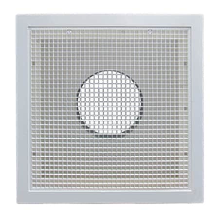 American Louver Stratus Plastic Return Filter Grille, 6" Duct, T-grid, BLK STR-ERFG-6BK