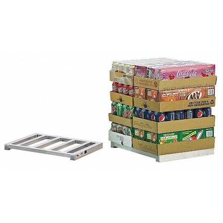 New Age Industrial Mini Hand Truck Pallet, Silver, Two-Way 99627