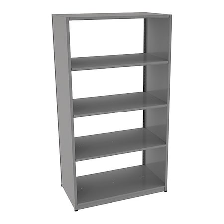 Tennsco Boltless Shelving Unit, 24"D x 42"W x 76"H, 5 Shelves, Steel CS247642-MGY