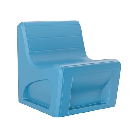 Cortech Sync Chair, Slate Blue Seat, 29 in W 32 in L 33 in H, Polyethylene Seat 270SB