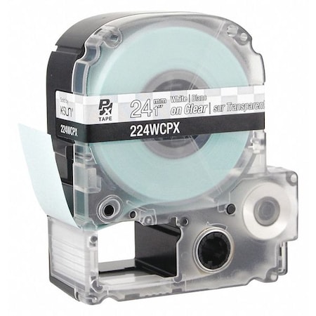 Labelworks Px White Ink/Clear Tape, 1" W 224WCPX