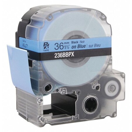 Labelworks Px Black Ink/Blue Tape, 1-1/2" W 236BBPX