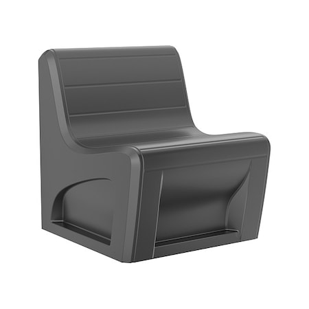 Cortech Sync Chair, Black Seat, 29 in W 32 in L 33 in H, Polyethylene Seat 270BK