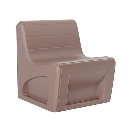 Cortech Sync Chair, Brown Seat, 29 in W 32 in L 33 in H, Polyethylene Seat 270BN