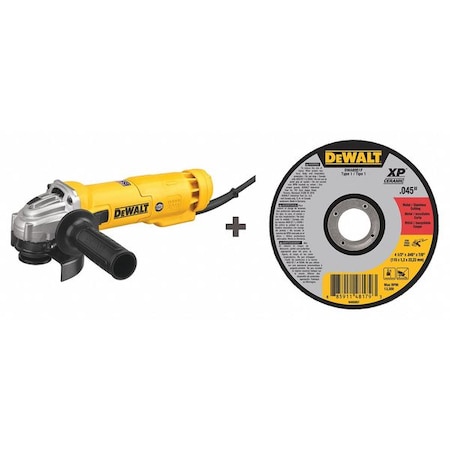Dewalt Angle Grinder, w/ (25) Abrasive Wheels DWE4214/DWA8951F