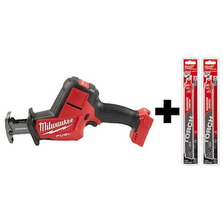 Milwaukee Tool M18 FUEL HACKZALL + 9" 8TPI The TORCH w/ CARBIDE TEETH Combo 10-Pack 2719-20,48-00-5502,48-00-5502