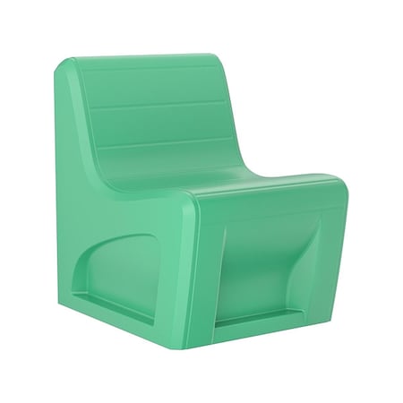 Cortech Sync Slim Chair with Door, Green Seat, 25 in W 32 in L 33 in H, Polyethylene Seat 272GNS