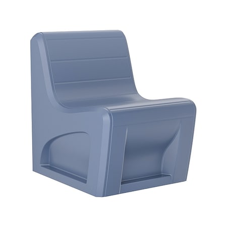 Cortech Sync Slim Chair, Midnight Blue Seat, 25 in W 32 in L 33 in H, Polyethylene Seat 272MB