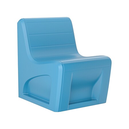 Cortech Sync Slim Chair with Door, Slate Blue Seat, 25 in W 32 in L 33 in H, Polyethylene Seat 272SBS