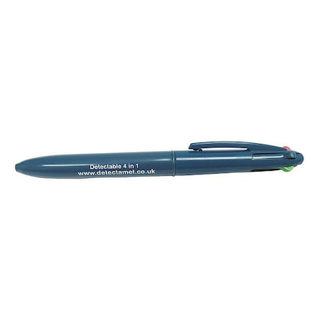 Detectamet Pen, 4 Colors In One, Bl/Bk/Rd/Gr, PK10 108-A05