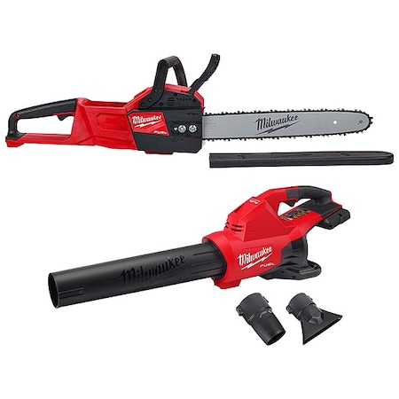 Milwaukee Tool M18 FUEL 16" Chainsaw + M18 FUEL Dual Battery Blower 2727-20, 2824-20