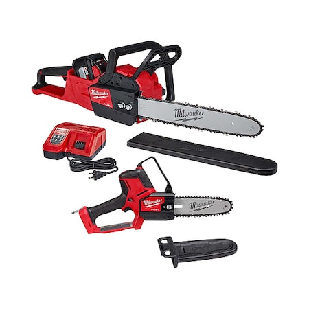 Milwaukee Tool 16 in L Cordless Combination Kit, Battery Included 2727-21HD, 3004-20