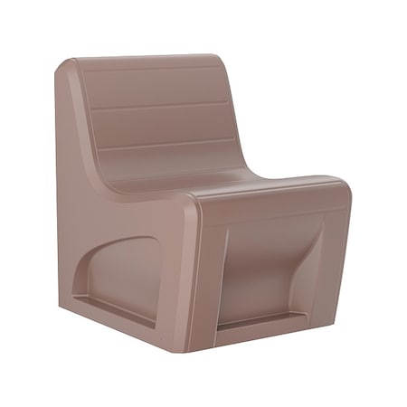 Cortech Sync Slim Chair, Brown Seat, 25 in W 32 in L 33 in H, Polyethylene Seat 272BN
