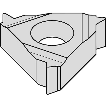 Widia Threading Insert, 3ER, Triangle 3ER125ISO