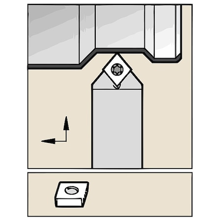 Widia Indexable Toolholder, HSS 12157210300