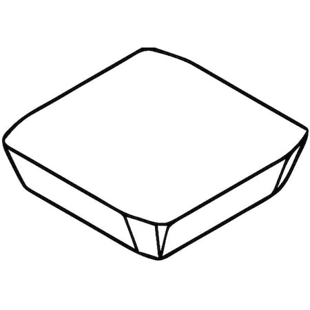 Widia Square Milling Insert, 1/2", Cermet SEAN1203AFN1