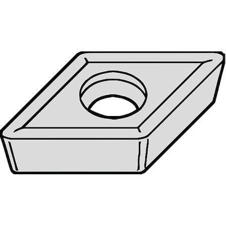 Widia Diamond Turning Insert, Diamond, 3, DCMT, 2, Carbide DCMT11T308
