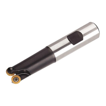 Widia Indexable Profiling End Mill, M100 Series, High Speed Steel, 0.1575 in Depth of Cut M100D075Z02W075RD08L453