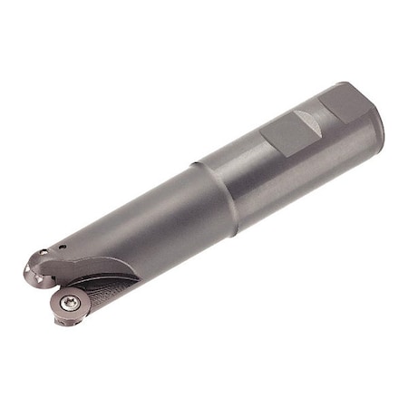 Widia Indexable Profiling End Mill, M100 Series, High Speed Steel, 0.2362 in Depth of Cut M100D125Z02W125RD12L615