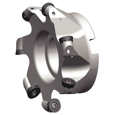 Widia Indexable Face Mill, M100 Series, High Speed Steel, 0.3150 in Depth of Cut M100D200Z04S075RC16