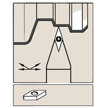 Widia Grooving/Parting Insert, NRD, Carbide NRD3062L