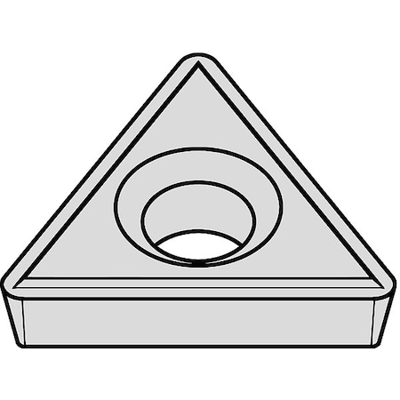 Widia Triangle Turning Insert, Triangle, 0.3860 in, TPHH, 0.375 in, Carbide TPHH312524LF CG5