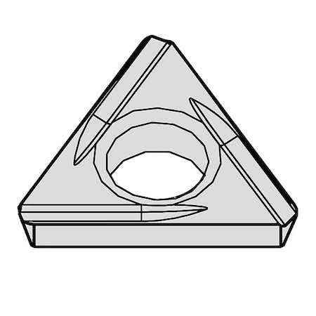 Widia Triangle Turning Insert, Triangle, 5/32 in, TDHH, 0.007 in TDHH130805L CG5