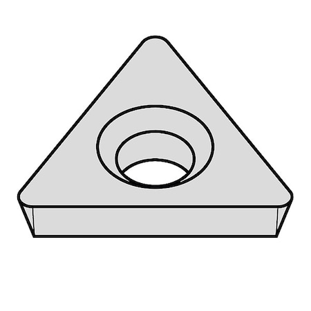 WIDIA Triangle Turning Insert, Triangle, 3, TPCB, .5, Carbide TD6P05 CG6