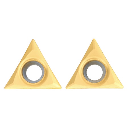 Widia Triangle Turning Insert, Triangle, 3/8 in, TPGT, 0.0156 in, Carbide TPGT3251HP CG5