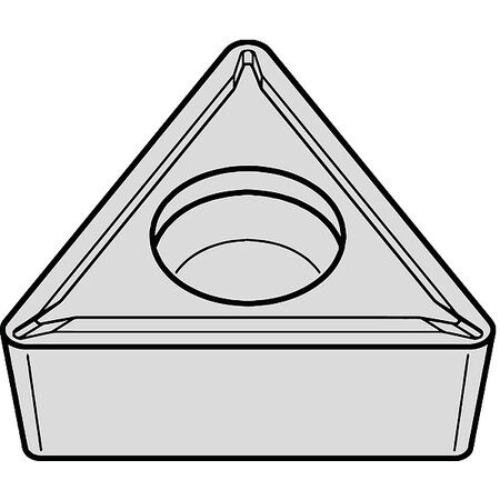 Widia Triangle Turning Insert, Triangle, 1/4 in, TPMT, 0.0156 in TPMT2151LF CG5