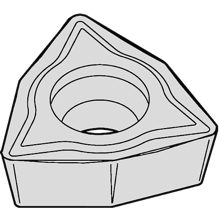 Widia Insert, Trigon, 1.5, WPMT, 1, Carbide WPMT15121LF CG55