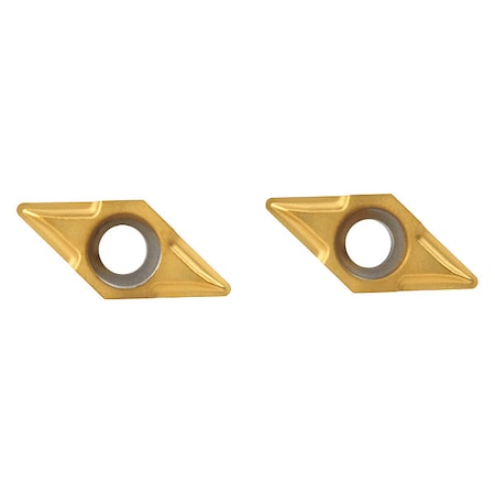 Widia Diamond Turning Insert, Diamond, 3/16 in, GCHT, 1, Carbide 2827525