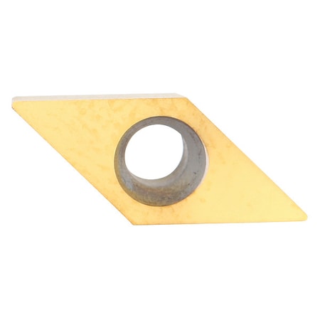 Widia Diamond Turning Insert, Diamond, 3/16 in, GCHW, .5, Carbide GCHW151505