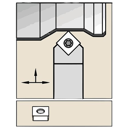 Widia Indexable Toolholder, SSDC,  SSDCN083