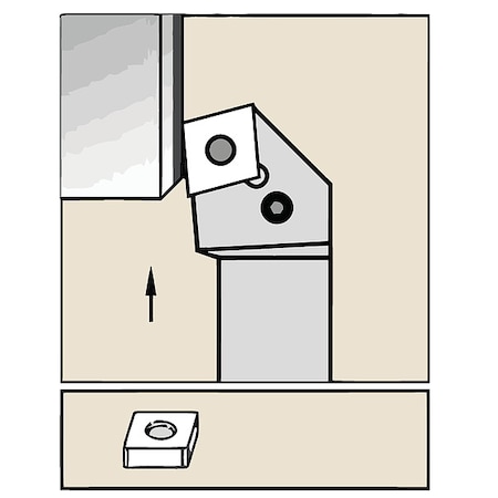 Widia Toolholder, ISO C Clamping CTGPR2525M16