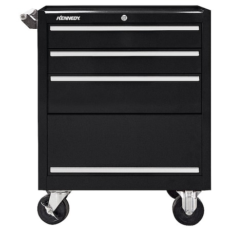 Kennedy Rolling Tool Cabinet, 3 Drawer, Black, 27 in W 273XBK