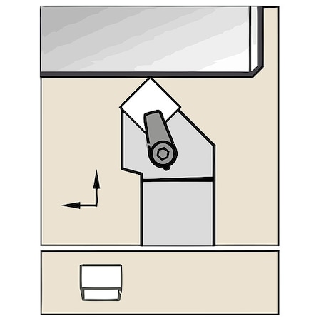 Widia Toolholder, ISO C Clamping CSSPR2020K12