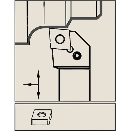 Widia Grooving/Parting Insert, Carbide 582101