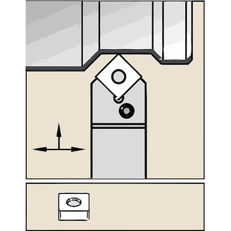 Widia Grooving/Parting Insert, Carbide 583111