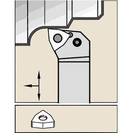 Widia Toolholder, Clamping System S SDNCN1212F11