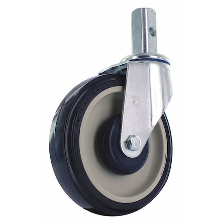 R.W. Rogers Co Poly Wheel, 7/8" sq. Stem, 5", PK2 CAS617-LC