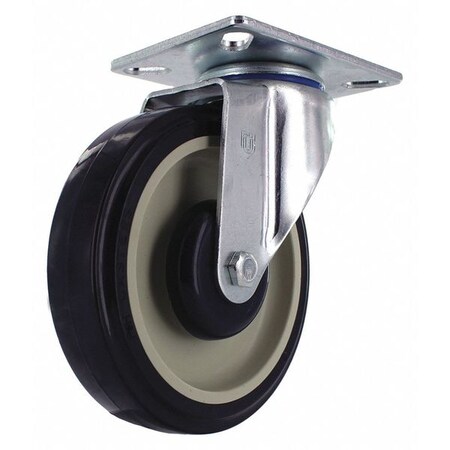 R.W. Rogers Co Poly Wheel w/Plate Caster, 5", PK2 CAS618-LC