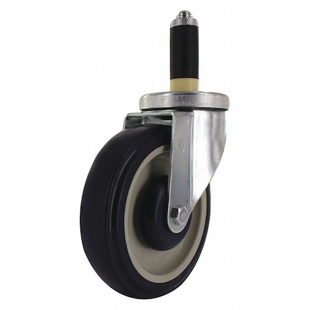 R.W. Rogers Co Poly Wheel, 7/8" Expandable Stem, 5", PK2 CAS655-LC