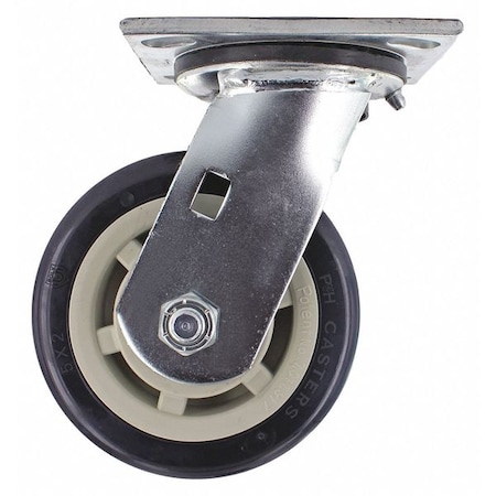 R.W. Rogers Co Poly Wheel w/Plate Caster, 5"x2", PK2 CAS858-5