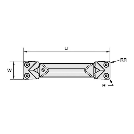 WIDIA Grooving/Parting Insert, WMT-U-PH, Carbide WMTS125I3P03PH