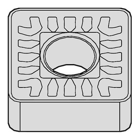 Widia Square Turning Insert, Square, 1, SNMM, 6 SNMM866SR WM25CT