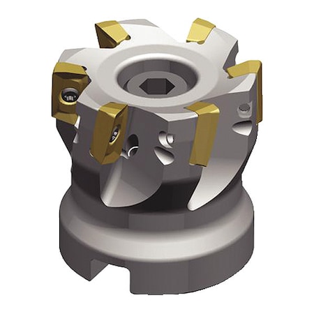 Widia Indexable Face Mill, VSM11 Series, 2" Max Cut Dia, High Speed Steel, 0.4460 in Depth of Cut VSM11D200Z05S075XD11