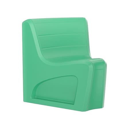 Cortech Sync Wedge Chair, Green Seat, 31 in W 32 in L 33 in H, Polyethylene Seat 274GN