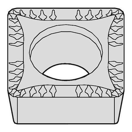 Widia Square Turning Insert, Square, 4, SCMT, 2 SCMT432MU WM25CT